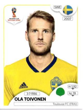 Ola Toivonen – FIFA World Cup 2018 Russia, Nr. 491