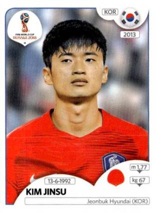 Kim Jin-su – FIFA World Cup 2018 Russia, Nr. 496