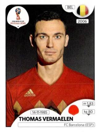 Thomas Vermaelen – FIFA World Cup 2018 Russia, no. 516