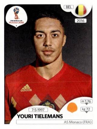 Youri Tielemans – FIFA World Cup 2018 Russia, Nr. 524