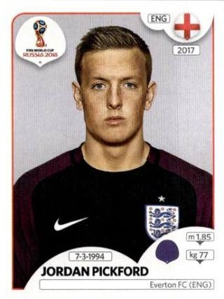 Jordan Pickford – FIFA World Cup 2018 Russia, Nr. 575