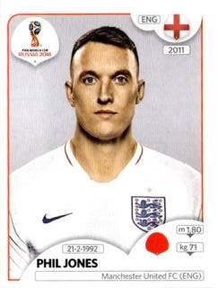 Phil Jones – FIFA World Cup 2018 Russia, Nr. 581
