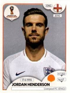 Jordan Henderson – FIFA World Cup 2018 Russia, Nr. 582