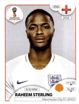 Raheem Sterling – FIFA World Cup 2018 Russia, Nr. 588