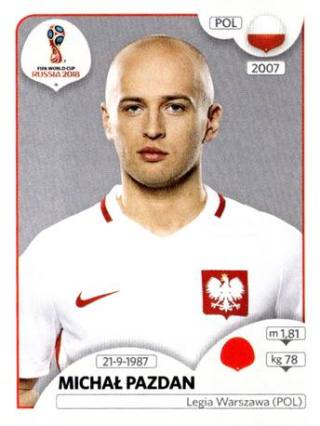 Michał Pazdan – FIFA World Cup 2018 Russia, Nr. 598