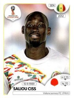 Saliou Ciss – FIFA World Cup 2018 Russia, Nr. 619