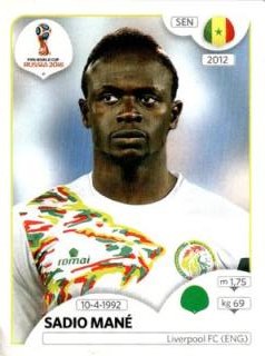Sadio Mané – FIFA World Cup 2018 Russia, Nr. 625