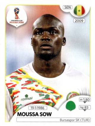 Moussa Sow – FIFA World Cup 2018 Russia, Nr. 626