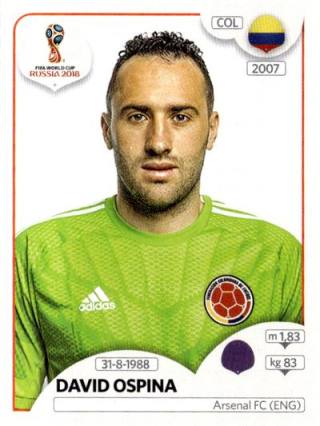 David Ospina Ramírez – FIFA World Cup 2018 Russia, Nr. 634