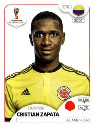 Cristián Zapata – FIFA World Cup 2018 Russia, Nr. 635