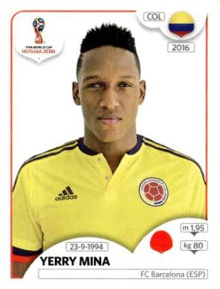 Yerry Mina – FIFA World Cup 2018 Russia, Nr. 639