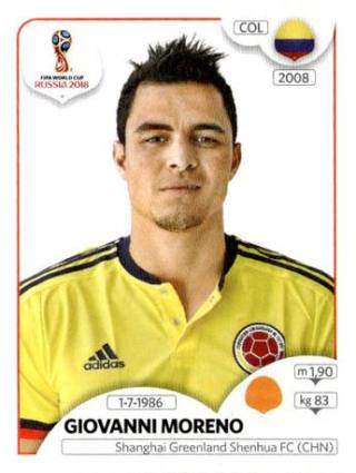 Giovanni Moreno – FIFA World Cup 2018 Russia, Nr. 644
