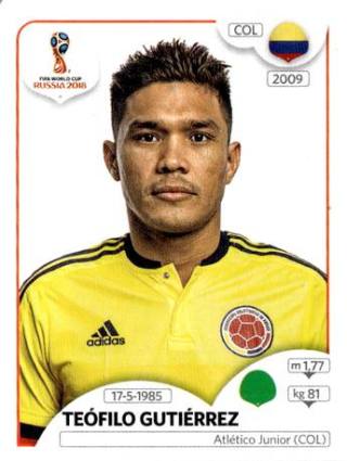 Teófilo Gutiérrez – FIFA World Cup 2018 Russia, Nr. 647