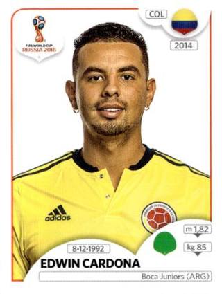 Edwin Cardona – FIFA World Cup 2018 Russia, Nr. 649