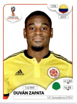 Duván Zapata – FIFA World Cup 2018 Russia, Nr. 651