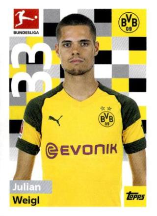 Julian Weigl – Fussball Bundesliga 2018/19, Nr. 55