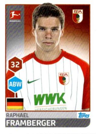 Raphael Framberger – Fussball Bundesliga 2017/18, Nr. 6