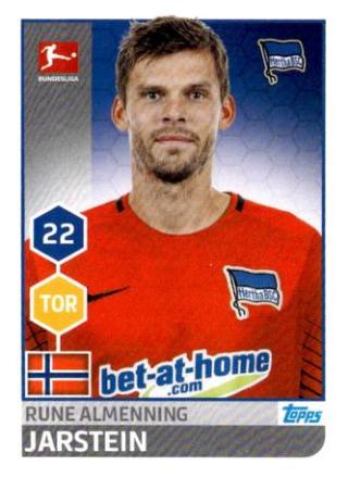 Rune Jarstein – Fussball Bundesliga 2017/18, Nr. 19