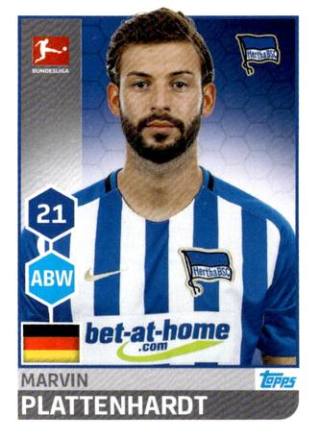 Marvin Plattenhardt – Fussball Bundesliga 2017/18, Nr. 21