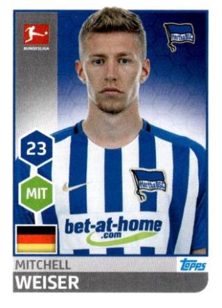 Mitchell Weiser – Fussball Bundesliga 2017/18, Nr. 29