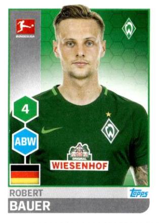Robert Bauer – Fussball Bundesliga 2017/18, nr. 41
