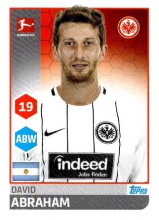 David Abraham – Fussball Bundesliga 2017/18, Nr. 65