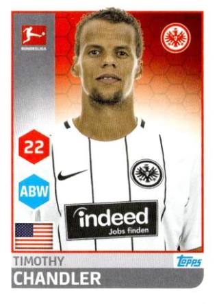 Timothy Chandler – Fussball Bundesliga 2017/18, Nr. 68