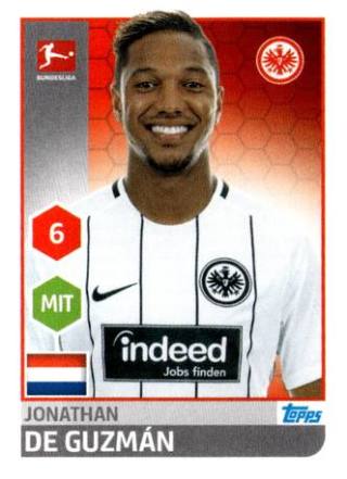 Jonathan de Guzmán – Fussball Bundesliga 2017/18, Nr. 72
