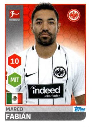 Marco Fabián – Fussball Bundesliga 2017/18, Nr. 75