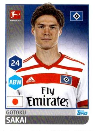 Gōtoku Sakai – Fussball Bundesliga 2017/18, Nr. 95