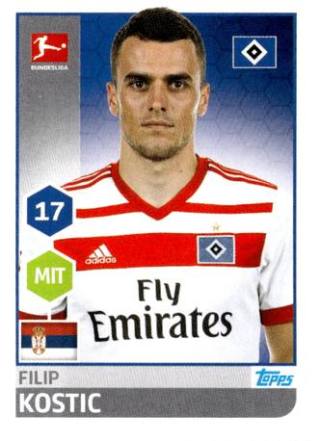 Filip Kostić – Fussball Bundesliga 2017/18, Nr. 105
