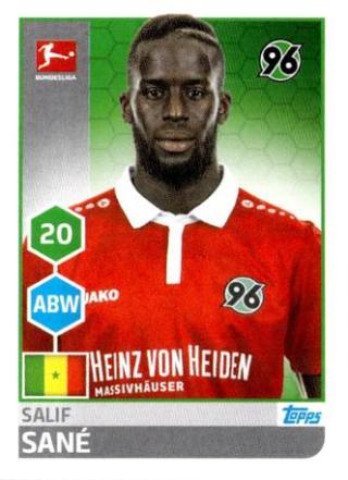 Salif Sané – Fussball Bundesliga 2017/18, Nr. 114