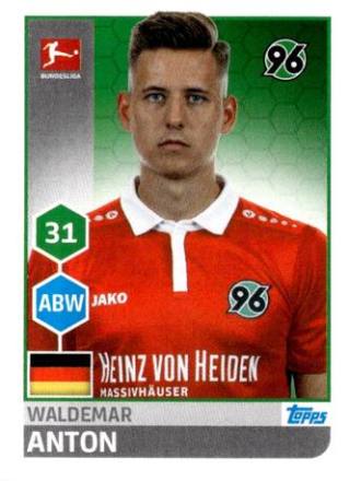 Waldemar Anton – Fussball Bundesliga 2017/18, Nr. 115