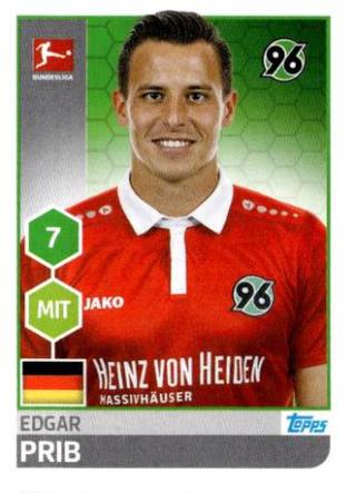 Edgar Prib – Fussball Bundesliga 2017/18, Nr. 116