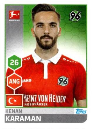 Kenan Karaman – Fussball Bundesliga 2017/18, Nr. 121