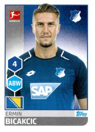 Ermin Bičakčić – Fussball Bundesliga 2017/18, Nr. 128