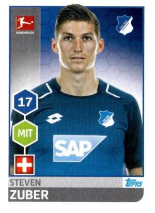Steven Zuber – Fussball Bundesliga 2017/18, Nr. 132
