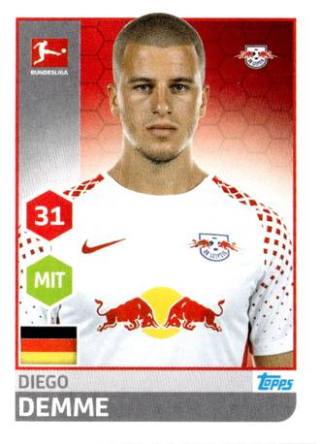 Diego Demme – Fussball Bundesliga 2017/18, Nr. 162