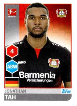 Jonathan Tah – Fussball Bundesliga 2017/18, Nr. 173