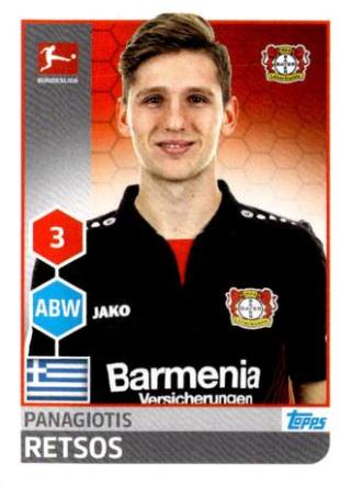 Panagiotis Retsos – Fussball Bundesliga 2017/18, Nr. 174
