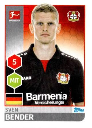 Sven Bender – Fussball Bundesliga 2017/18, Nr. 175