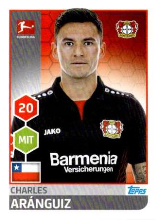 Charles Aránguiz – Fussball Bundesliga 2017/18, Nr. 178