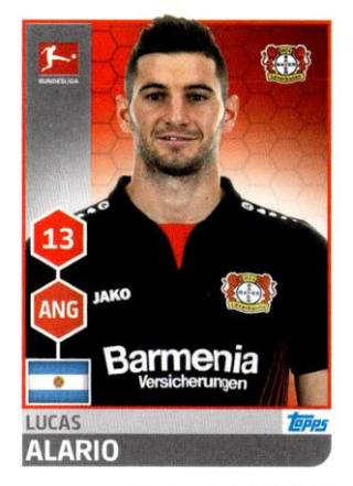 Lucas Alario – Fussball Bundesliga 2017/18, Nr. 181