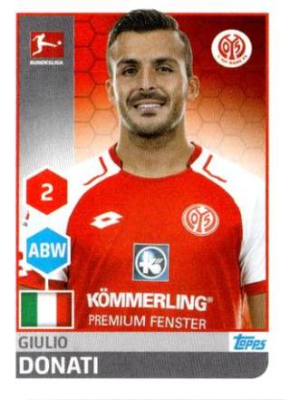 Giulio Donati – Fussball Bundesliga 2017/18, Nr. 185