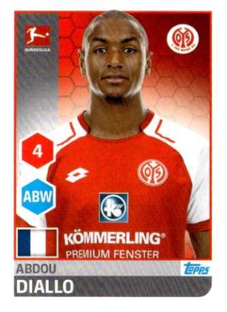 Abdou Diallo – Fussball Bundesliga 2017/18, Nr. 186