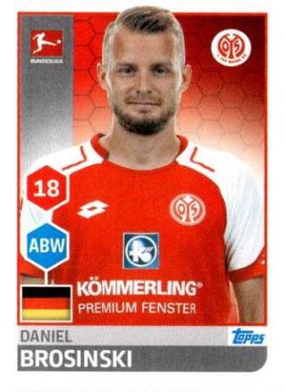 Daniel Brosinski – Fussball Bundesliga 2017/18, Nr. 189