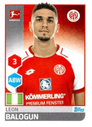 Leon Balogun – Fussball Bundesliga 2017/18, Nr. 190