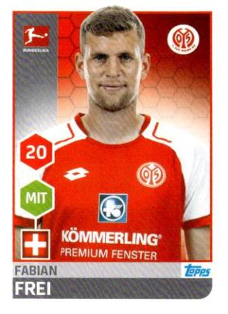 Fabian Frei – Fussball Bundesliga 2017/18, Nr. 194