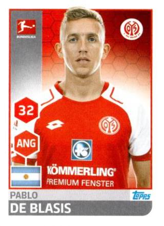 Pablo De Blasis – Fussball Bundesliga 2017/18, Nr. 197