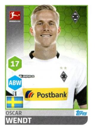 Oscar Wendt – Fussball Bundesliga 2017/18, Nr. 200